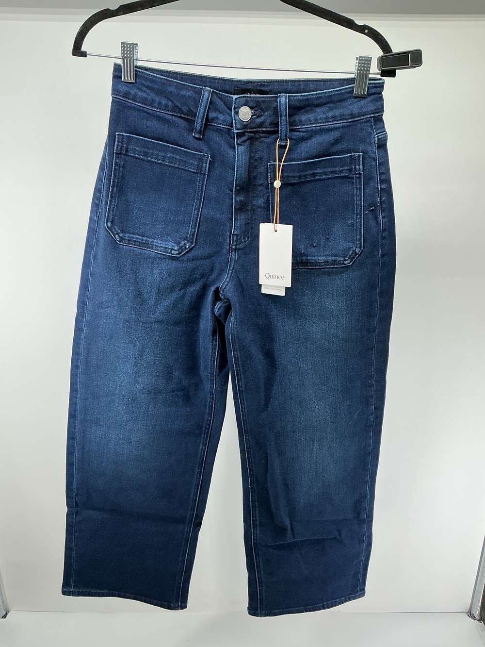 Bella Stretch Patch Pocket Wide Leg Jeans - 26"